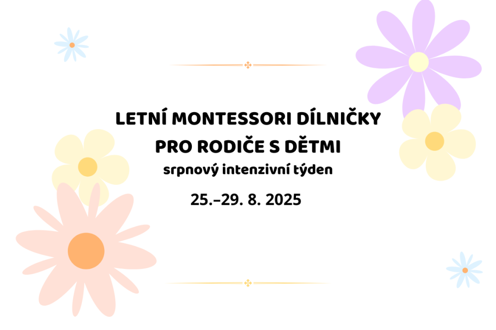 Letní Montessori dílničky pro rodiče s dětmi