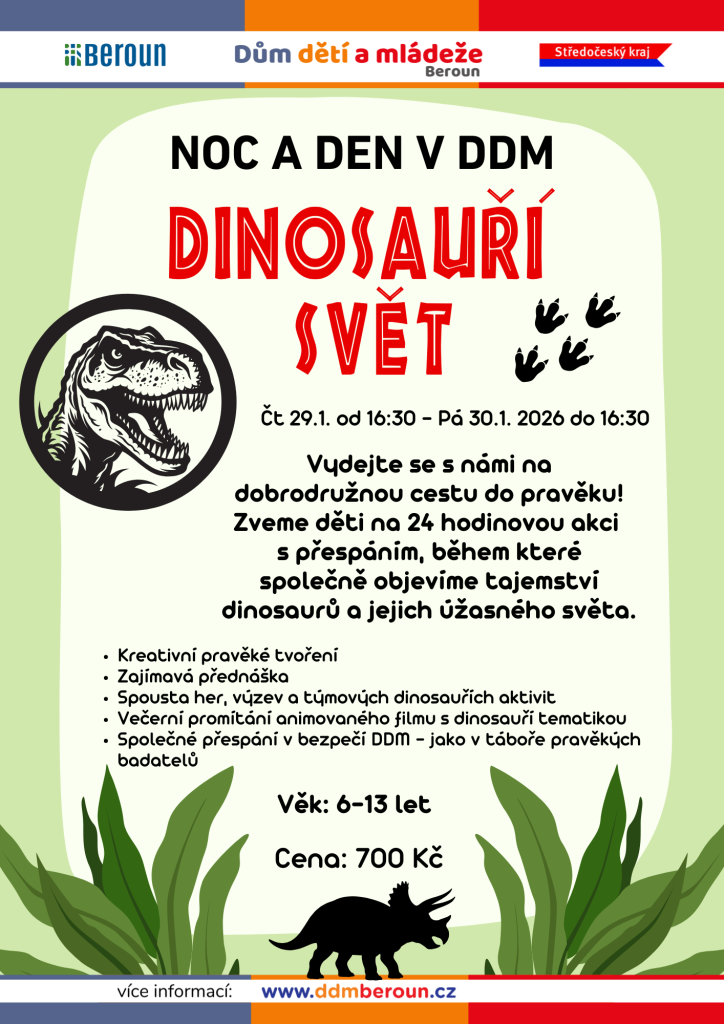 Noc a den v DDM - Dinosauří svět!
