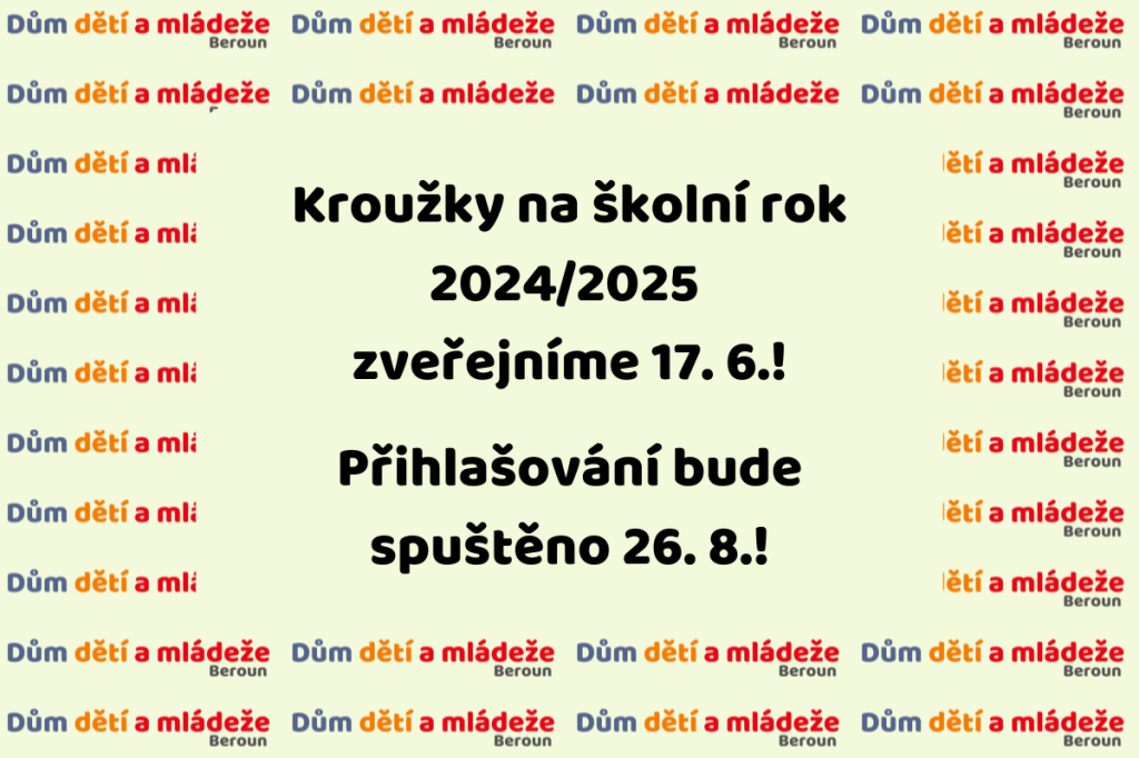 Kroužky pro školní rok 2024/2025