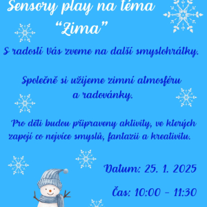 Sensory play - Zima